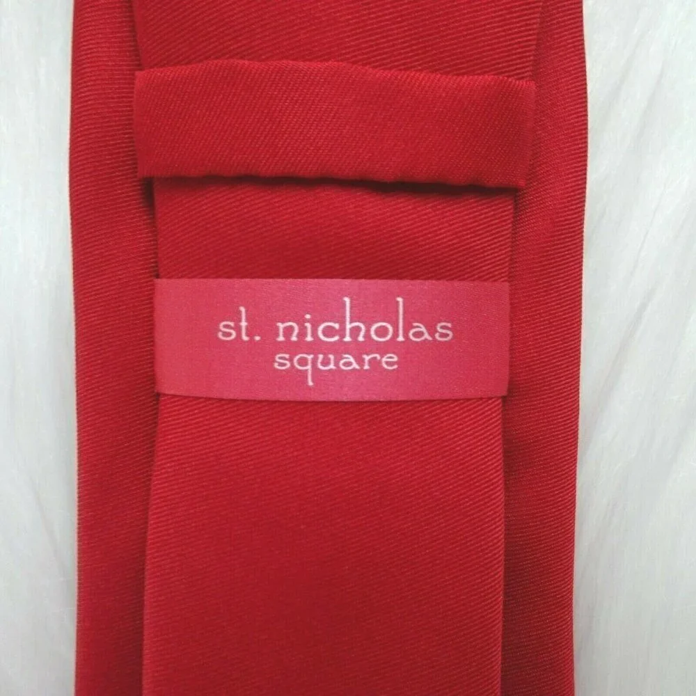 Clearance!💎5/$25 NWT St. Nicholas Square Men's Neck Tie Holiday Christmas